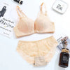 Image of New Sexy Push Up Front Closure Lingerie Set Gathering Backless Underwear 3/4 Cup Brassiere Women Bralette Bra And Panties Set