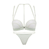 Image of New Sexy Push Up Front Closure Lingerie Set Gathering Seamless Underwear 3/4 Cup Brassiere Women Bralette Bra And Panties Set