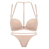 Image of New Sexy Push Up Front Closure Lingerie Set Gathering Seamless Underwear 3/4 Cup Brassiere Women Bralette Bra And Panties Set