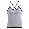 Image of New Tank Top Seamless Vest For Women Band Pad Cup Tube Top Summer Bralette Cross Straps Sleeveless comfortable Underwear #F
