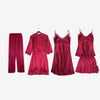 Image of New Women Satin Sleepwear Fashion Nightgowns Imitation Ice Silk Sleepwear Dresses Night Dress Women's Sexy Lingerie Nightdresses