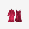 Image of New Women Satin Sleepwear Fashion Nightgowns Imitation Ice Silk Sleepwear Dresses Night Dress Women's Sexy Lingerie Nightdresses
