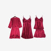 Image of New Women Satin Sleepwear Fashion Nightgowns Imitation Ice Silk Sleepwear Dresses Night Dress Women's Sexy Lingerie Nightdresses