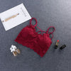 Image of New Women Strappy Lingerie Floral Sheer Lace Triangle Bralette padded Bra Crop Top