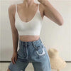 Image of New women's underwear without steel ring thin section gathered bra tube top student simple solid color thread beauty back linger