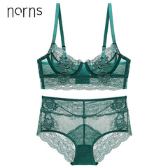 Norns Women Bra Set Models French Sexy Thin Gathering Adjustment Lace Underwear Set High Waist Lingerie