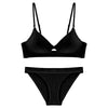 Image of Norns romantic temptation women Bra Slim padded Bralette sexy lingerie push up Bra and Panty triangle cup bra