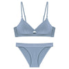 Image of Norns romantic temptation women Bra Slim padded Bralette sexy lingerie push up Bra and Panty triangle cup bra