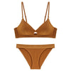 Image of Norns romantic temptation women Bra Slim padded Bralette sexy lingerie push up Bra and Panty triangle cup bra