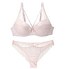 Image of Norns women's sexy underwear set lace lingerie set push up plus size bra set of linen red lingerie bra and panty set bralette