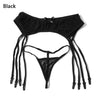 Image of Okdeals Women Sexy Lingerie Garters Bow Perspective Thigh-Highs Stockings Garter Belt Lady Erotic Suspender Intimates Pantyhoses