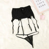 Image of Okdeals Women Sexy Lingerie Garters Bow Perspective Thigh-Highs Stockings Garter Belt Lady Erotic Suspender Intimates Pantyhoses