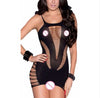 Image of Open Crotch Bodystockings Sexy Fishnet Mesh Erotic Lingerie Women Babydoll Teddy Bodysuit Lingerie femme catsuit Sex Body Suit