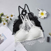 Image of Padded Basic Bras for Women BH Sexy Sheer Lace Bra Triangle Solid Color Beauty Back Push Up Bra 2019 New Female Underwear Bralet