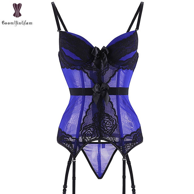 Burvogue Underbust Steampunk Corset Waist Control Gothic Corsets Cincher with Curved Hem Bustiers Embroidery Short Waist Trainer  (16)