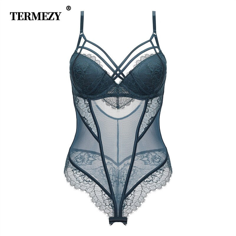 Padded Bra Lingerie Sexy Corset Bustier Women Underwear Elasticity Transparent Straps Corset Waist Trainer Sleepwear Black White