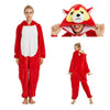 Image of Pajamas For Women Unicorn Stitch Kigurumi Flannel Cute Animal Pajamas Sets Winter Sleepwear unicornio Nightie Pyjamas Home wear