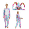 Image of Pajamas For Women Unicorn Stitch Kigurumi Flannel Cute Animal Pajamas Sets Winter Sleepwear unicornio Nightie Pyjamas Home wear