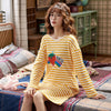 Image of Perfering Hot Sale Cotton Sleepwear Women Nightdress Cartoon Ladies Nightgown Sexy Girl Nightwear Plus Size Home Sleep Dress