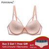 Image of Perfering New Lace Sexy Bra Padded Push-up Bra Women's Underwear Comfortable Brassiere Lingerie Adjustable Deep V  Dropshipping