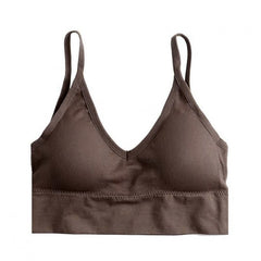 Perfering Women Sexy Vest Chest Padded Tank Tops Bra Bralette Push Up Fitness Brassiere Underwear Lingerie Wearing Top Black