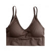 Image of Perfering Women Sexy Vest Chest Padded Tank Tops Bra Bralette Push Up Fitness Brassiere Underwear Lingerie Wearing Top Black