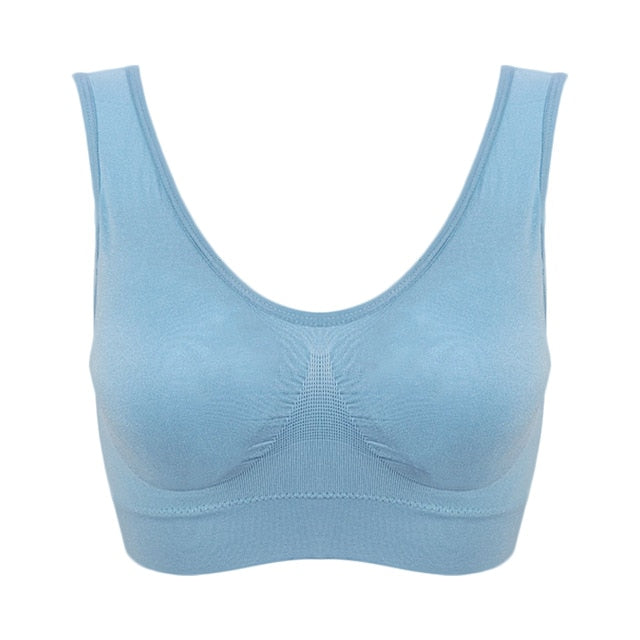 Plus Size Bras For Women Seamless Bra With Pads Big Size 4XL 5XL Bralette Push Up Brassiere Bra Vest Wireless Active Bra