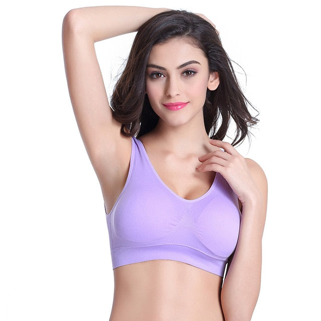 Plus Size Bras For Women Seamless Bra With Pads Big Size 4XL 5XL Bralette Push Up Brassiere Bra Vest Wireless Active Bra