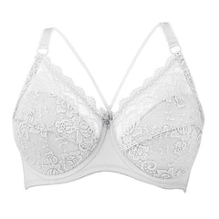 Plus Size C D E Cup Bra Sexy Push Up Brassiere Fashion Soft Lace Bra 3/4 Large Thin Female Lingerie Deep V Sexy Bras For Women
