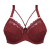 Image of Plus Size C D E Cup Bra Sexy Push Up Brassiere Fashion Soft Lace Bra 3/4 Large Thin Female Lingerie Deep V Sexy Bras For Women