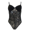 Image of Plus Size Fashionable Sheer Bridal Teddy Lace Bra Top Boudoir Bodysuit Sexy Lingerie Erotic Underwear Perspective Jumpsuit  A20