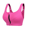 Image of Professional Level 4 Stretch Sports Bras Shockproof Fixed Quick-drying Underwear Vest Women Running Gym Zipper Adjustable Strap