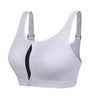 Image of Professional Level 4 Stretch Sports Bras Shockproof Fixed Quick-drying Underwear Vest Women Running Gym Zipper Adjustable Strap