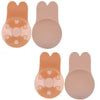 Image of Queenral Dropshipping VIP 2 Pairs Invisible Adhesive Bra Push Up Bralette Strapless Bra Reusable Underwear Women Silicone Bra