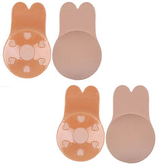 Queenral Dropshipping VIP 2 Pairs Invisible Adhesive Bra Push Up Bralette Strapless Bra Reusable Underwear Women Silicone Bra