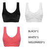 Image of Queenral Dropshipping VIP 3PCS/lot Seamless Bra With Pads Plus Size Bras For Women Brassiere Big Size Vest Wireless BH 5XL 6XL