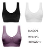 Image of Queenral Dropshipping VIP 3PCS/lot Seamless Bra With Pads Plus Size Bras For Women Brassiere Big Size Vest Wireless BH 5XL 6XL