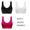 Image of Queenral Dropshipping VIP 3PCS/lot Seamless Bra With Pads Plus Size Bras For Women Brassiere Big Size Vest Wireless BH 5XL 6XL