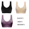 Image of Queenral Dropshipping VIP 3PCS/lot Seamless Bra With Pads Plus Size Bras For Women Brassiere Big Size Vest Wireless BH 5XL 6XL