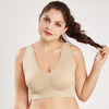 Image of Queenral Plus Size Bras For Women Seamless Bra With Pads Big Size 5XL 6XL Bralette Push Up Brassiere Bra Vest Wireless BH
