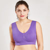 Image of Queenral Plus Size Bras For Women Seamless Bra With Pads Big Size 5XL 6XL Bralette Push Up Brassiere Bra Vest Wireless BH