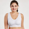 Image of Queenral Plus Size Bras For Women Seamless Bra With Pads Big Size 5XL 6XL Bralette Push Up Brassiere Bra Vest Wireless BH