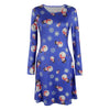Image of S-5XL Plus Size Tunic Autumn Women Dresses Casual Cartoon Print Christmas Dress Casual Loose Long Sleeve Party Dress Vestidos