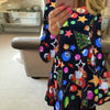 Image of S-5XL Plus Size Tunic Autumn Women Dresses Casual Cartoon Print Christmas Dress Casual Loose Long Sleeve Party Dress Vestidos