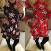 Image of S-5XL Plus Size Tunic Autumn Women Dresses Casual Cartoon Print Christmas Dress Casual Loose Long Sleeve Party Dress Vestidos