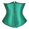 Image of Women Corset Sexy Slim Burlesque Satin Body Shaper Strapless Overbust Plus Size Corset and Bustier  (20)