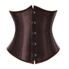 Image of Women Corset Sexy Slim Burlesque Satin Body Shaper Strapless Overbust Plus Size Corset and Bustier  (20)