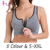 Image of SEXYWG Hot Women Zipper Push Up Sports Bras Vest Underwear Shockproof Breathable Gym Fitness Athletic Running Yoga Bh Sport Tops