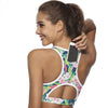 Image of SEXYWG Top Women Sports Bra with Phone Pocket Compression Push Up Underwear Top Female Gym Fitness Running Yoga Bh Sport Bra XL
