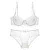 Image of SHUCHAN Hot Women ultra thin bra panty Sales Separated set sexy gauze transparent invisible Set Sexy Lingerie Bra Up Sofe W618